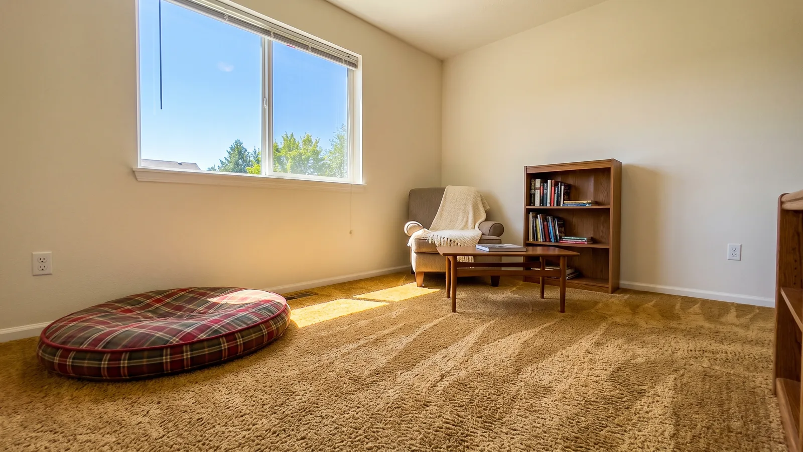 A bright, freshly cleaned room